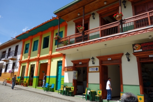 Colour buildings (Jardin, Colombia)
