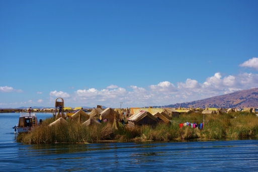 Uros floating islands (Lake Titicaca, Peru)