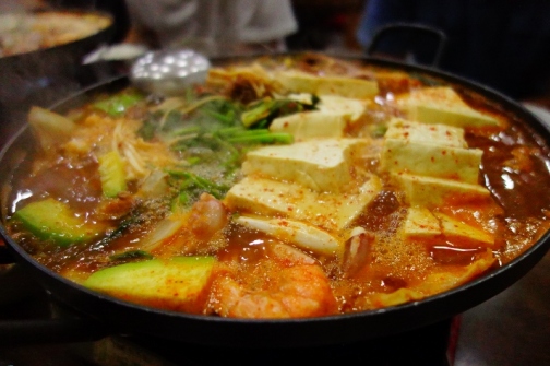 Seafood jjigae (Seoul, South Korea)