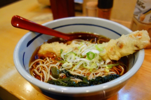 Tempura and soba noodle soup (Tokyo, Japan)