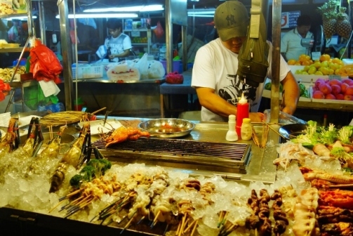 Seafood stall on Jalan Alor