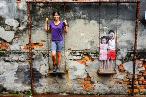 Street art in George Town, Malaysia