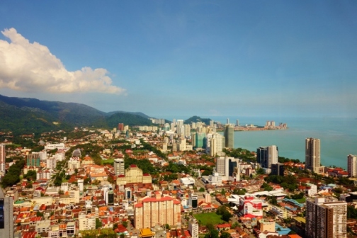 View of Penang Island from Komtar Tower (George Town, Malaysia)