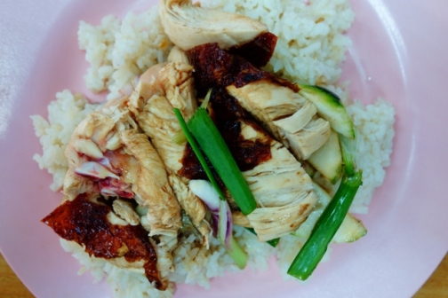Hainanese chicken rice (George Town, Malaysia)