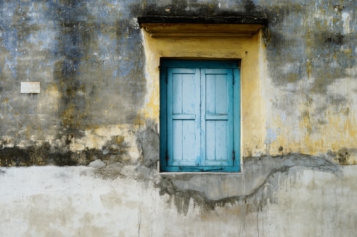 Blue window (George Town, Malaysia)